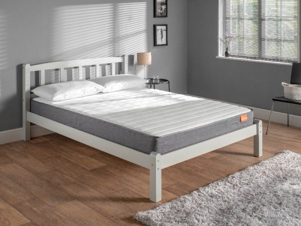 Snuggle Beds Amberley Double Light Grey Wood Wooden Bed | Bed Sava