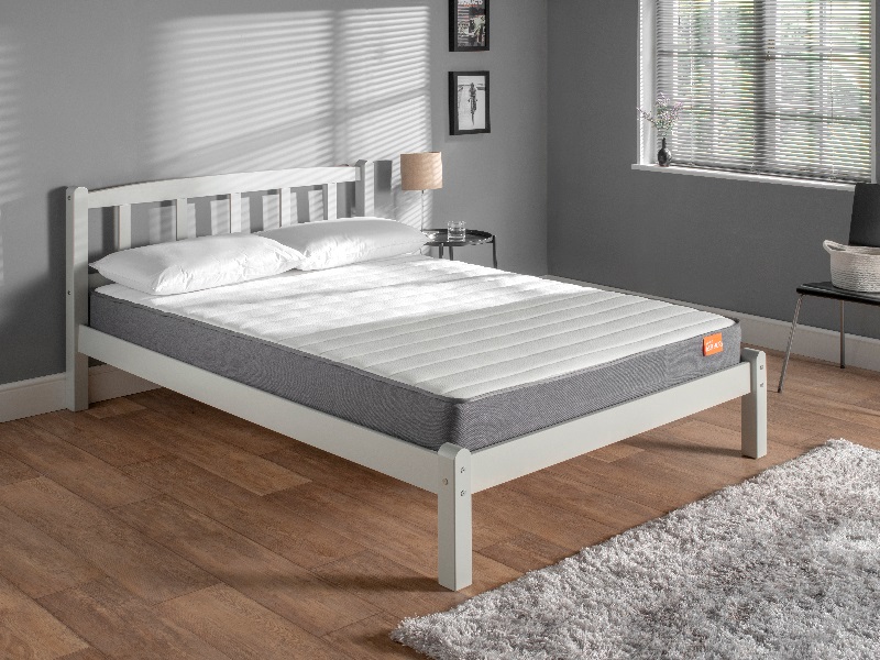 Snuggle Beds Amberley Double Light Grey Wood Wooden Bed