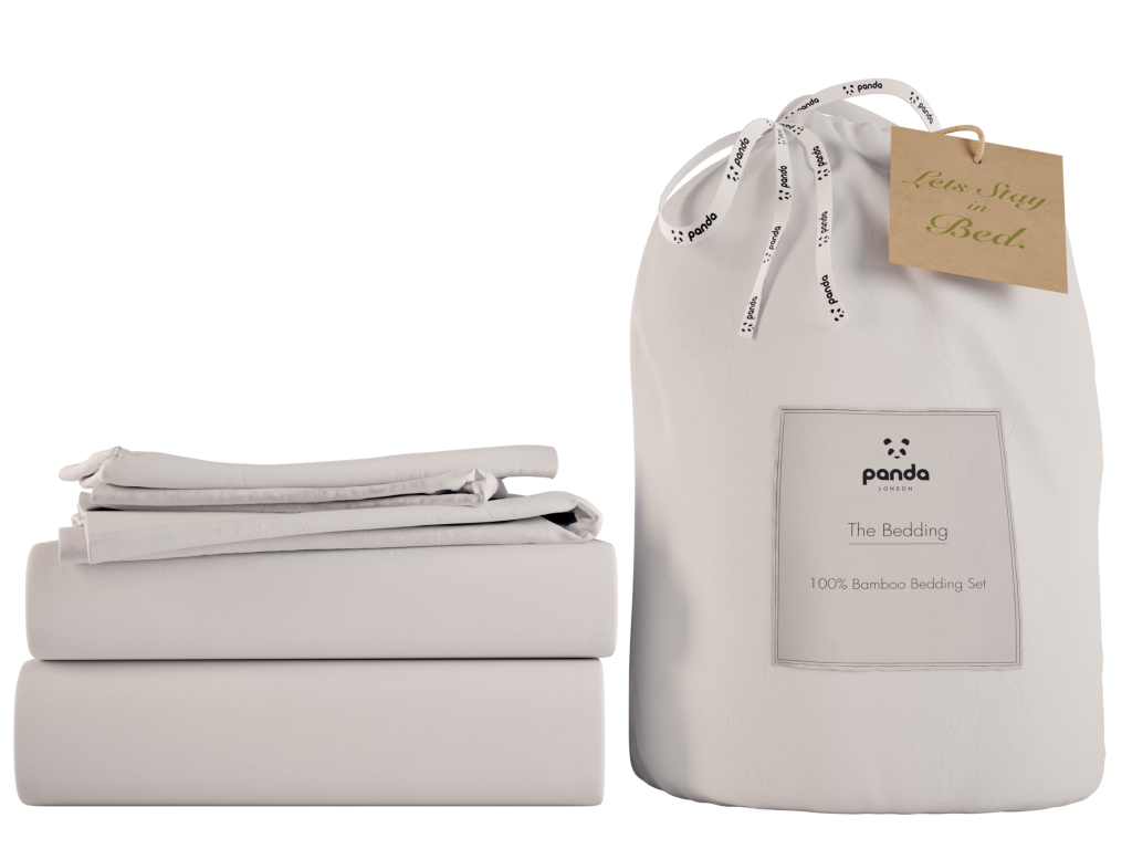 Panda Bamboo Bedding Complete Bedding Set Double White Bedding
