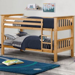 Julian Bowen Barcelona Bunk Bed Single Natural Bunk Bed | Bed Sava