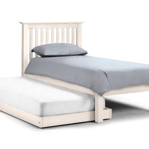 Julian Bowen Barcelona Hideway Stone White Single Stone White Stowaway Bed | Bed Sava