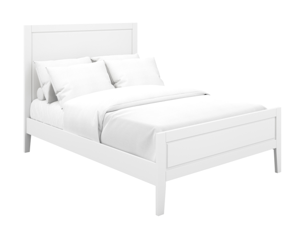 LPD Furniture Bay King Size White Wooden Bed | Bed Sava