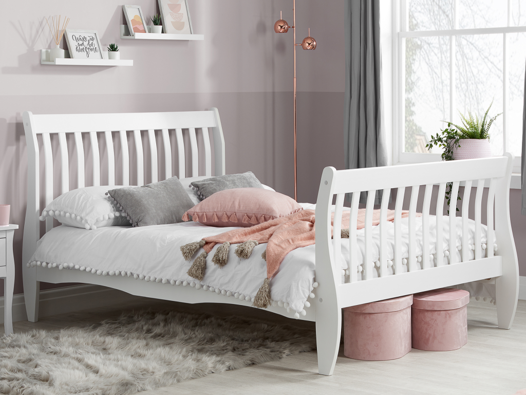 Birlea Belford Double White Wooden Bed