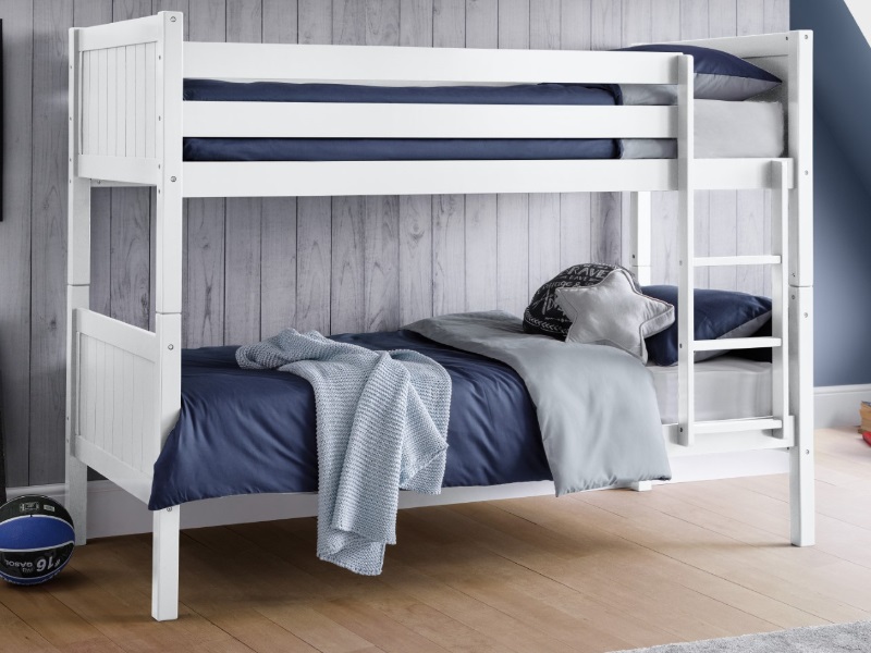 Julian Bowen Bella Bunk Bed Single White Bunk Bed | Bed Sava