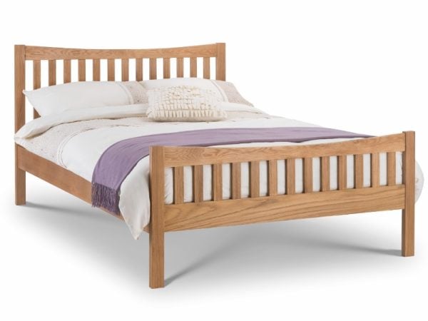 Julian Bowen Bergamo Oak Bed King Size Oak Wooden Bed | Bed Sava