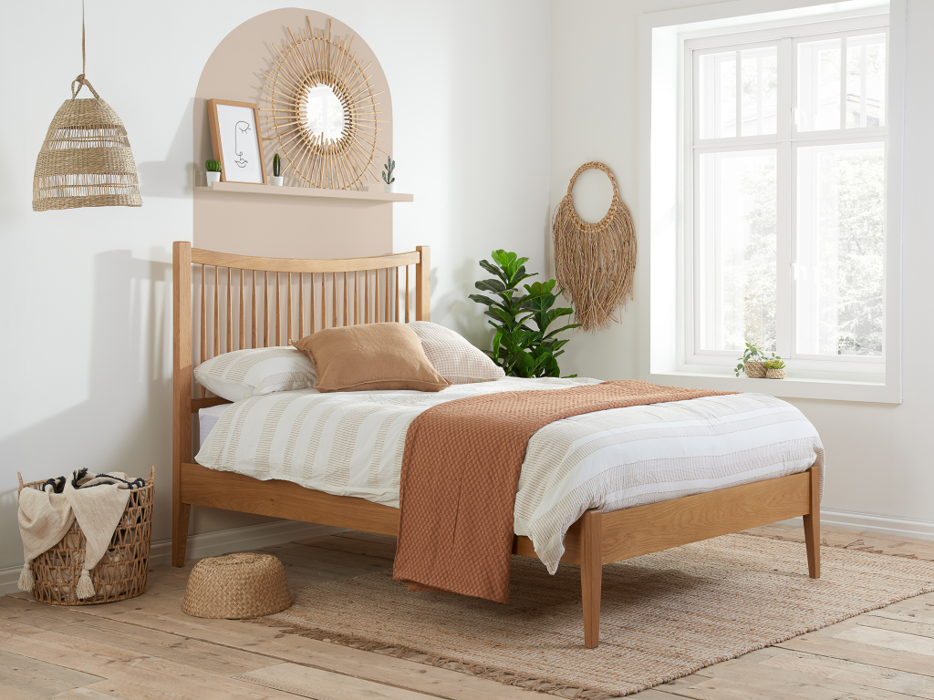 Birlea Berwick Double Oak Wooden Bed