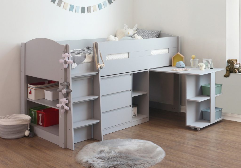 Flintshire Furniture Billie Grey Mid Sleeper