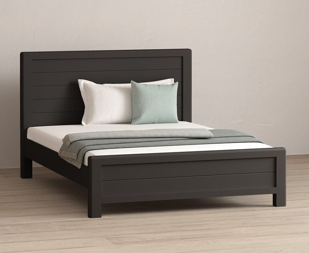 Bradwell Oak and Charcoal Painted King Size Bed