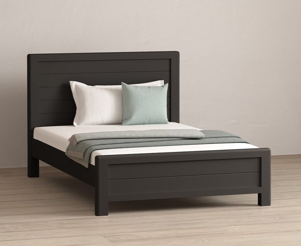 Bradwell Oak and Charcoal Painted Double Bed