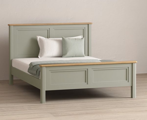 Brampton Soft Green Painted King Size Bed | Bed Sava