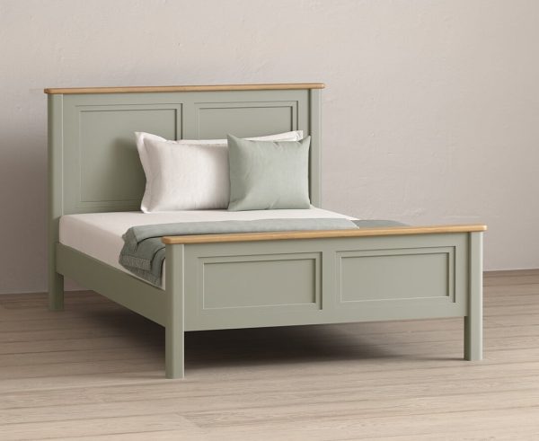 Brampton Soft Green Painted Double Bed | Bed Sava