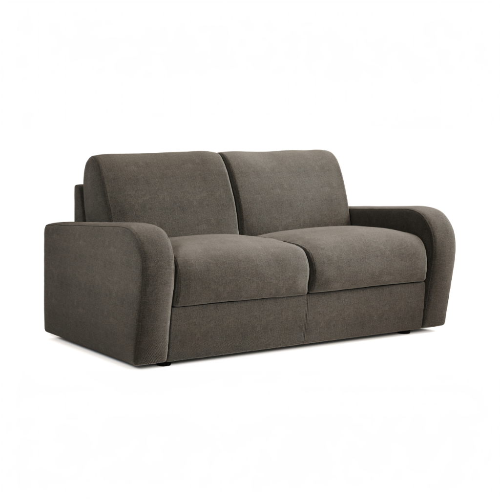 Jay Be® Deco Sofa Bed with e Sprung™ Mattress  Two seater  Brushed Twill Pewter | Bed Sava