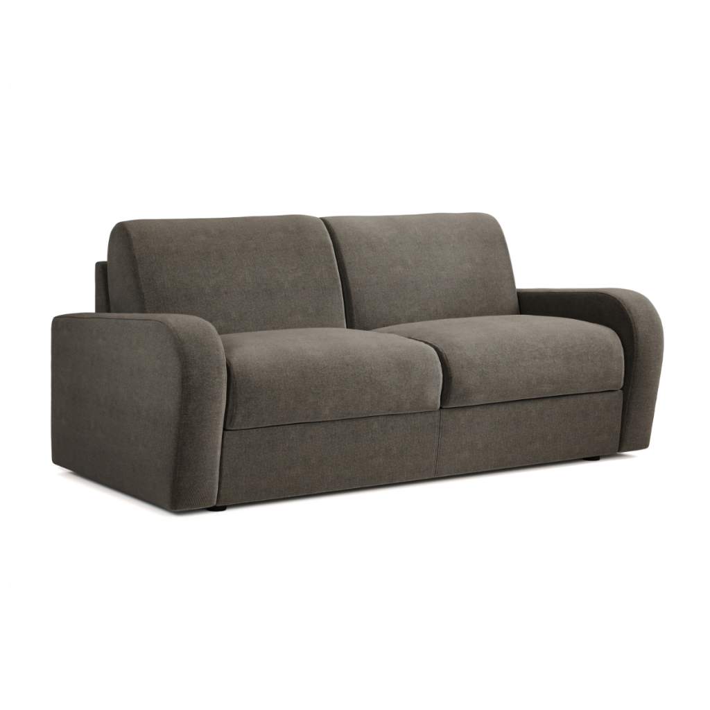 Jay Be® Deco Sofa Bed with e Sprung™ Mattress  Three seater Brushed Twill Pewter | Bed Sava