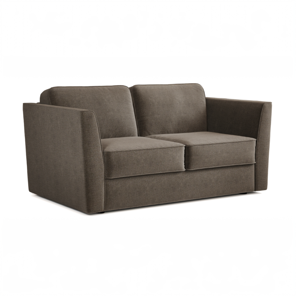 Jay Be® Elegance Sofa Bed with e Sprung™ Mattress  Two seater Brushed Twill Pewter | Bed Sava