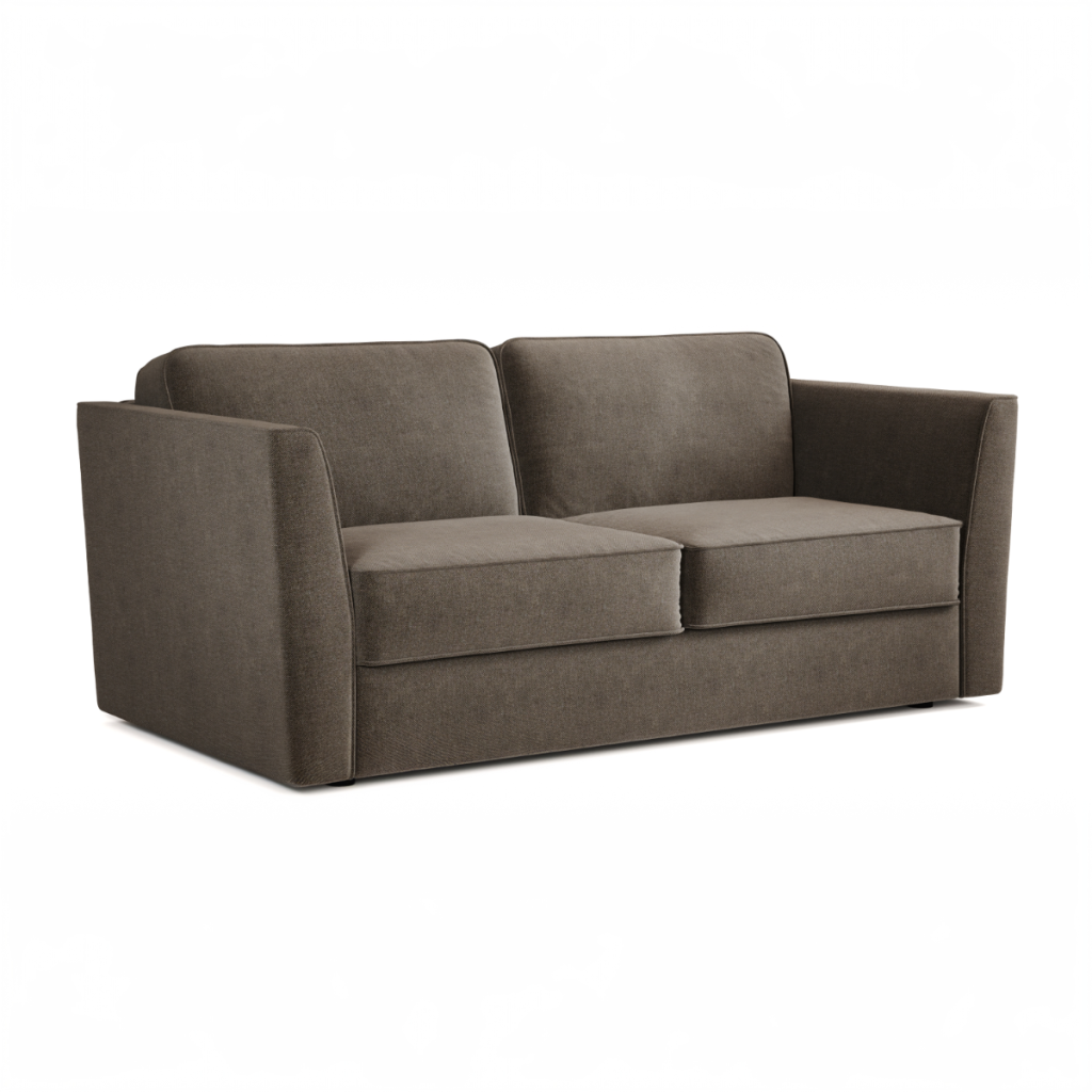 Jay Be® Elegance Sofa Bed with e Sprung™ Mattress  Three seater Brushed Twill Pewter | Bed Sava
