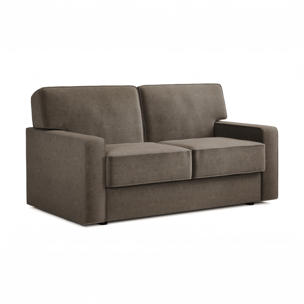 Jay Be® Linea Sofa Bed with e Sprung™ Mattress  Two seater Brushed Twill Pewter | Bed Sava