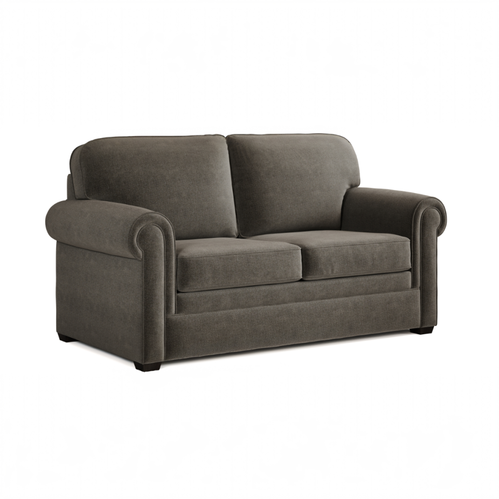 Jay Be® Heritage Sofa Bed with e Pocket™ Mattress  Two seater Brushed Twill Pewter | Bed Sava