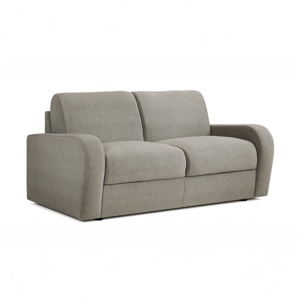 Jay Be® Deco Sofa Bed with e Sprung™ Mattress  Two seater  Brushed Twill Smoke | Bed Sava