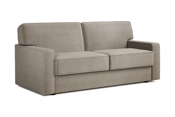 Jay Be® Linea Sofa Bed with e Sprung™ Mattress  Three seater Brushed Twill Smoke | Bed Sava