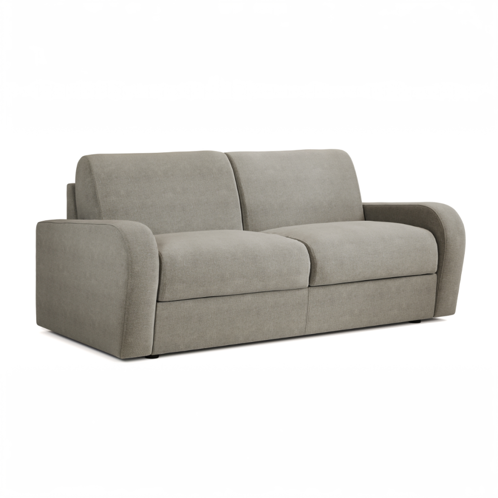 Jay Be® Deco Sofa Bed with e Sprung™ Mattress  Three seater Brushed Twill Smoke | Bed Sava