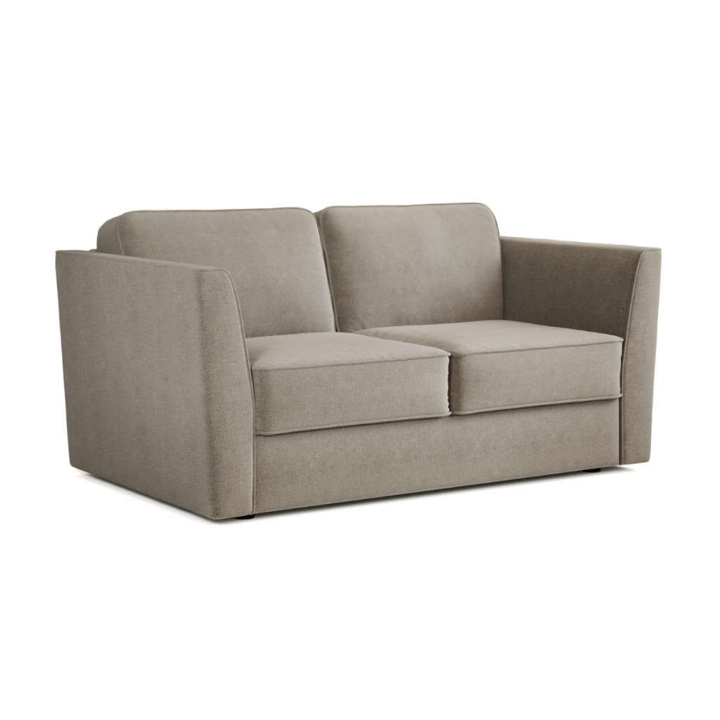 Jay Be® Elegance Sofa Bed with e Sprung™ Mattress  Two seater Brushed Twill Smoke | Bed Sava
