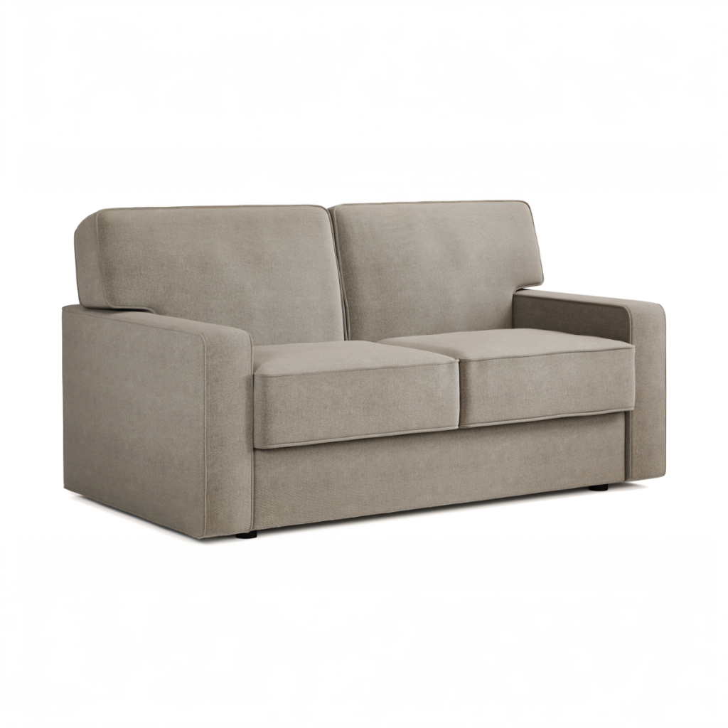 Jay Be® Linea Sofa Bed with e Sprung™ Mattress  Two seater Brushed Twill Smoke | Bed Sava