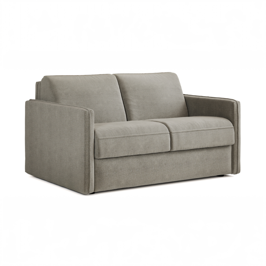 Jay Be® Slim Sofa Bed with e Sprung™ Mattress  Two seater Brushed Twill Smoke | Bed Sava