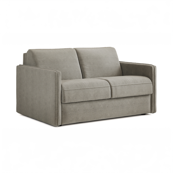 Jay Be® Slim Sofa Bed with e Sprung™ Mattress  Two seater Brushed Twill Smoke | Bed Sava