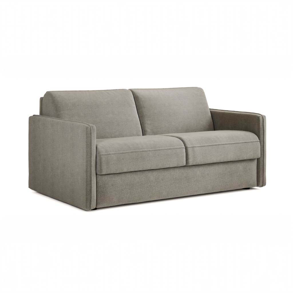 Jay Be® Slim Sofa Bed with e Sprung™ Mattress  Three seater Brushed Twill Smoke | Bed Sava