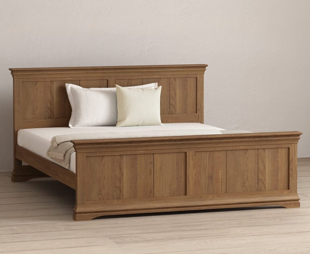 Burford Rustic Solid Oak Super King-Size Bed