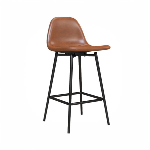 Dorel Calvin Upholstered Counter Stool Camel | Bed Sava