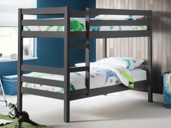 Julian Bowen Camden Bunk Bed Single Anthracite Bunk Bed | Bed Sava