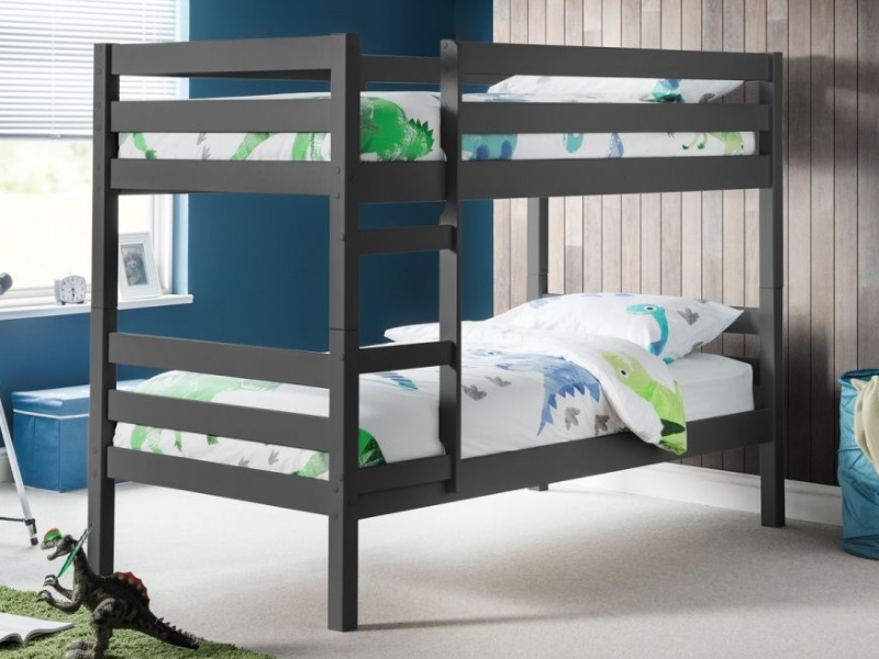Julian Bowen Camden Bunk Bed Single Anthracite Bunk Bed | Bed Sava