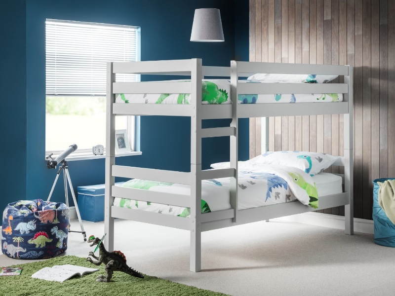 Julian Bowen Camden Bunk Bed Single Dove Grey Bunk Bed | Bed Sava