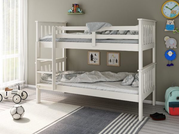 Bedmaster Carra Bunk Bed Single White Bunk Bed | Bed Sava