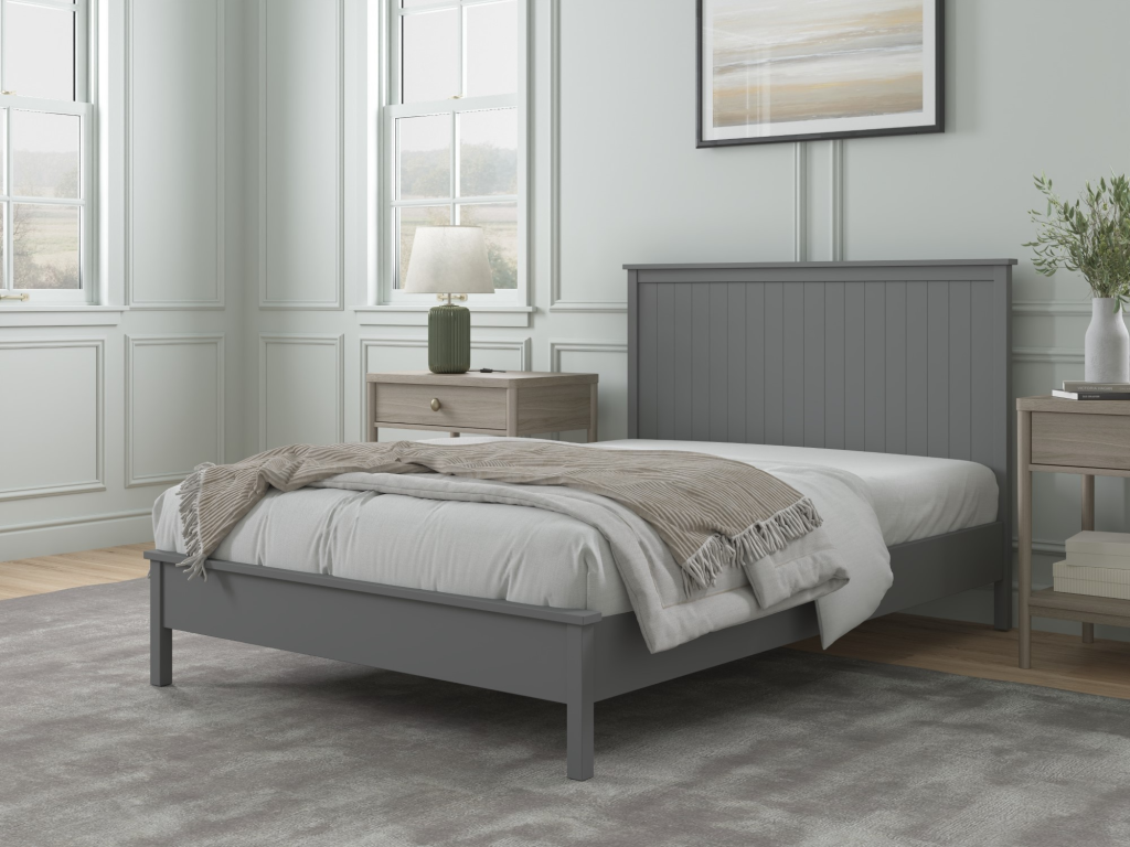 Snuggle Beds Charles Bed Single Grey Wooden Bed