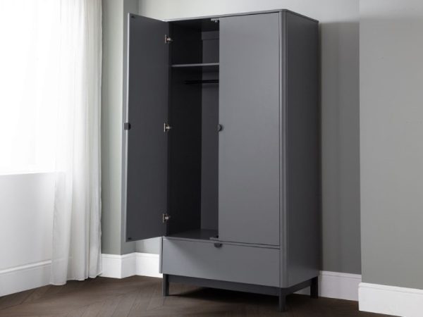 Julian Bowen Chloe 2 Door 1 Drawer Wardrobe Wardrobe | Bed Sava