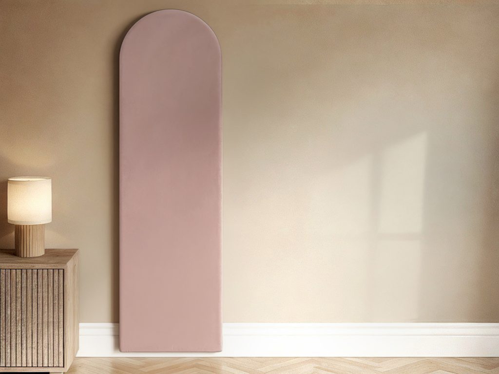 Solace+Co Cirrus Individual Headboard Panel Pink Velvet