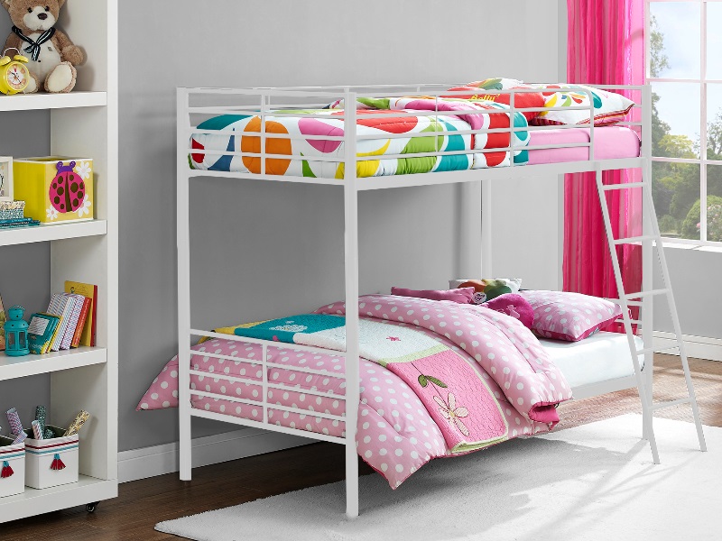 Dorel Convertible Bunk Bed Single White Bunk Bed | Bed Sava