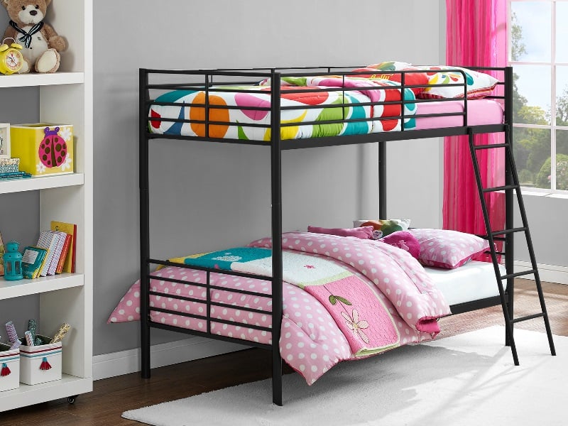 Dorel Convertible Bunk Bed Single Black Bunk Bed | Bed Sava
