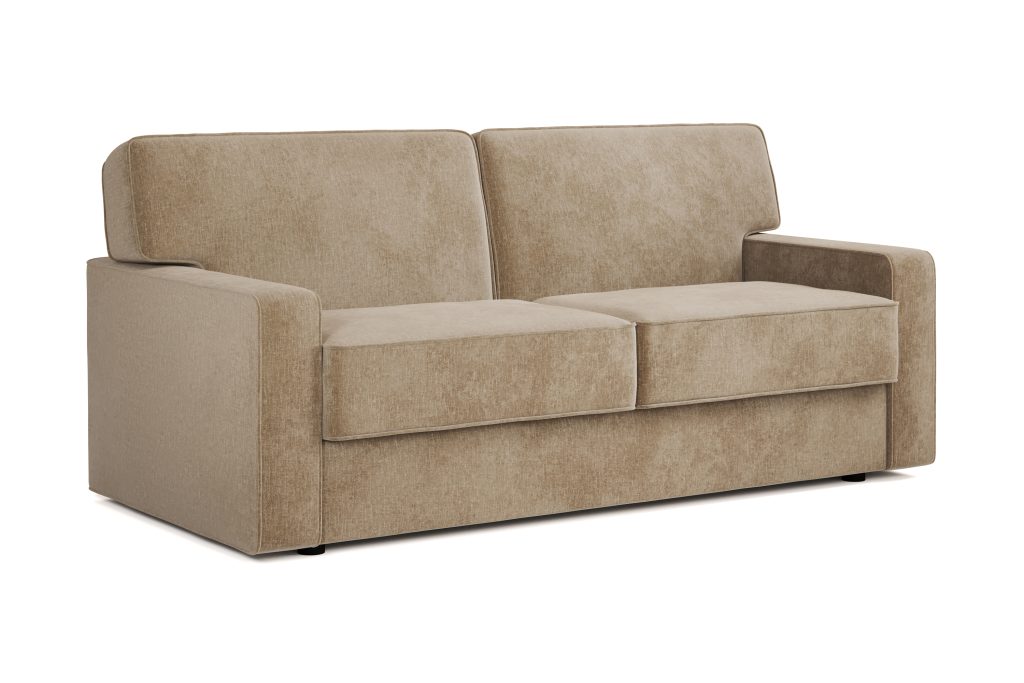 Jay Be® Linea Sofa Bed with e Sprung™ Mattress  Three seater Cosy Chenille Foxy | Bed Sava