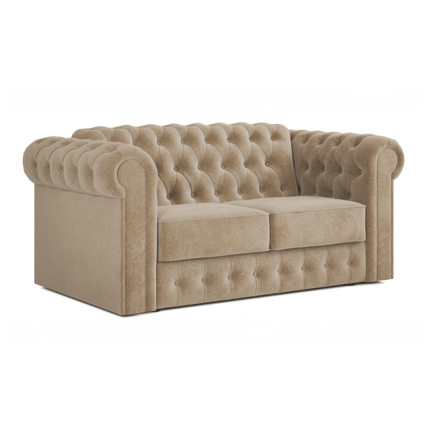 Jay Be® Chesterfield Sofa Bed with e Sprung™ Mattress  Two seater Cosy Chenille Dreamy | Bed Sava