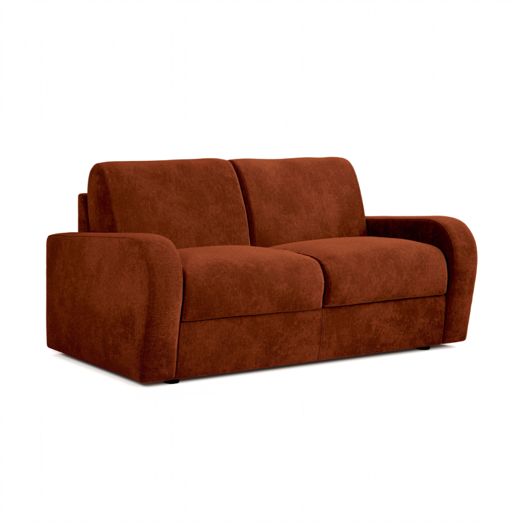 Jay Be® Deco Sofa Bed with e Sprung™ Mattress  Two seater  Cosy Chenille Foxy | Bed Sava