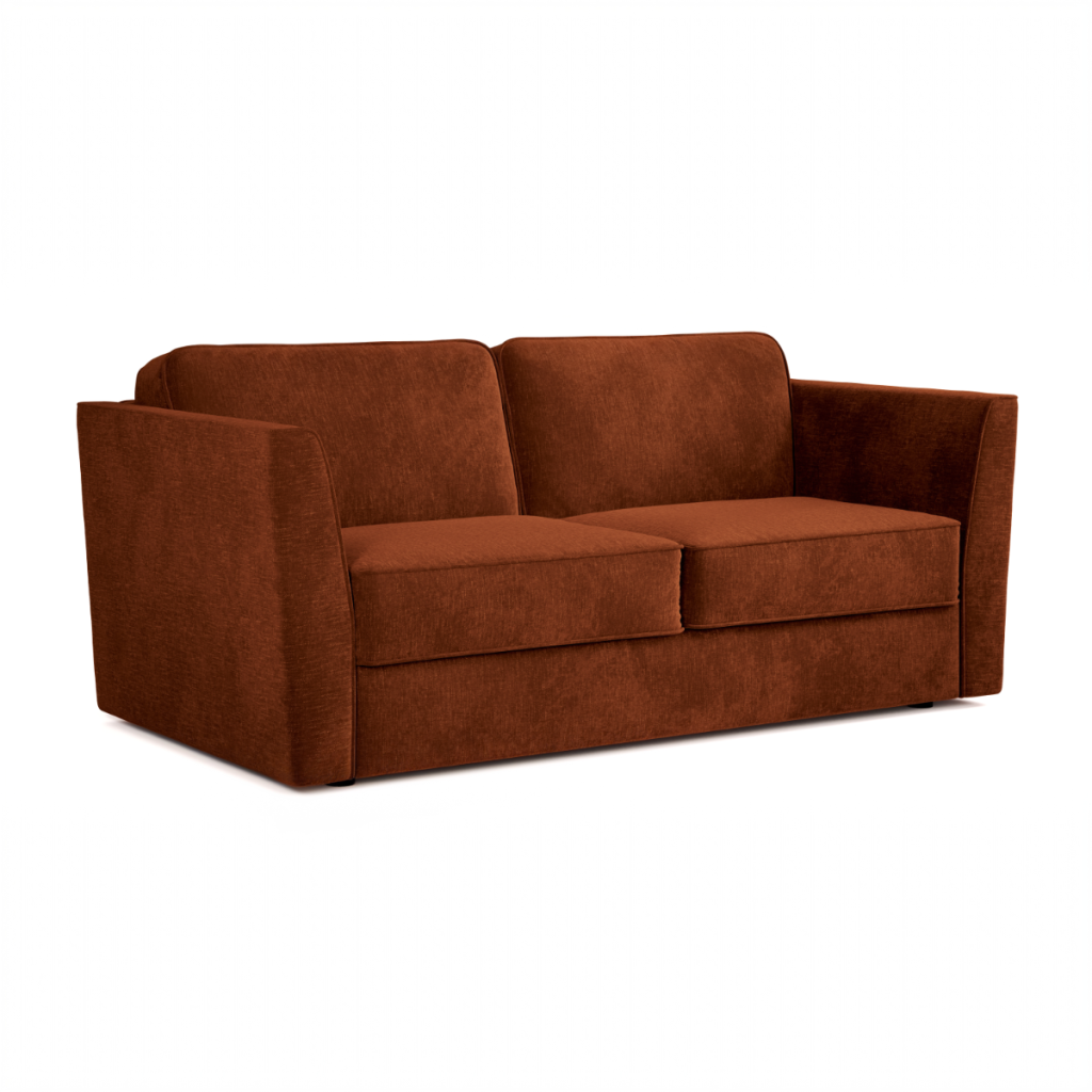 Jay Be® Elegance Sofa Bed with e Sprung™ Mattress  Three seater Cosy Chenille Foxy | Bed Sava