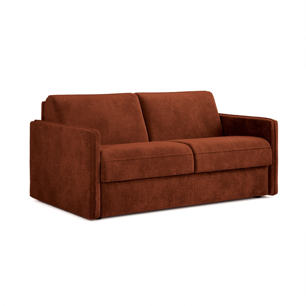 Jay Be® Slim Sofa Bed with e Sprung™ Mattress  Three seater Cosy Chenille Foxy | Bed Sava
