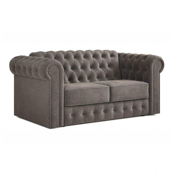 Jay Be® Chesterfield Sofa Bed with e Sprung™ Mattress  Two seater Cosy Chenille Sketch | Bed Sava