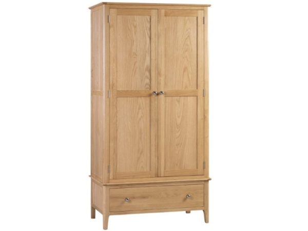 Julian Bowen Cotswold 2 Door 1 Drawer Wardrobe Wardrobe | Bed Sava