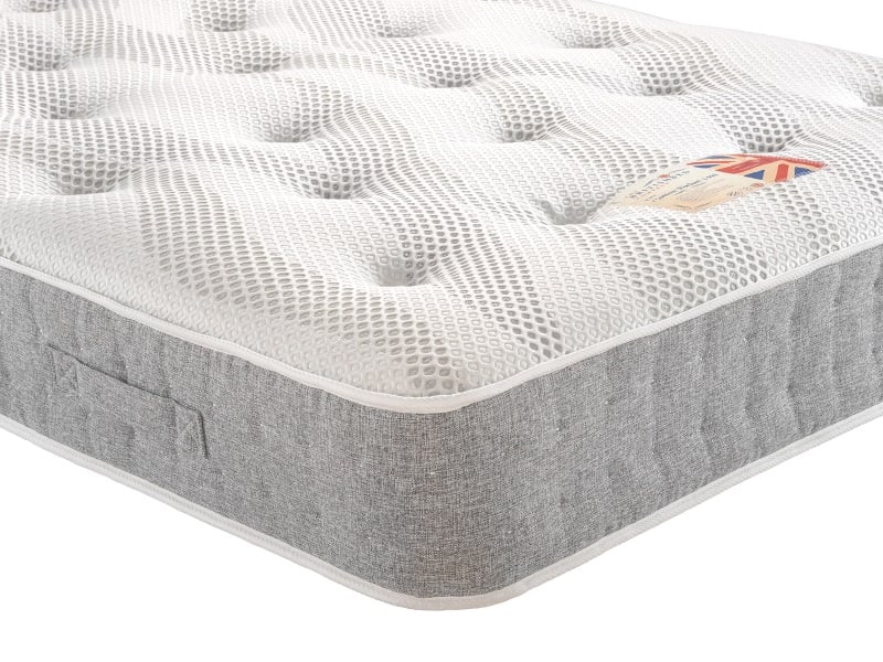 British Bed Company Cotton Pocket 1400 Chenille 3' x 5' Custom Size Mattress