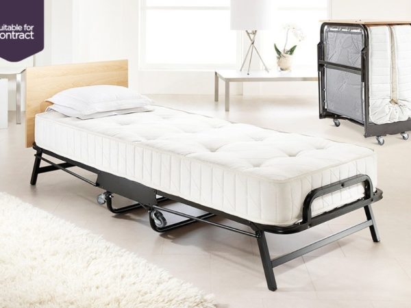 Jay Be Crown Premier Folding Bed with Deep Sprung Mattress Small Single Folding Bed | Bed Sava