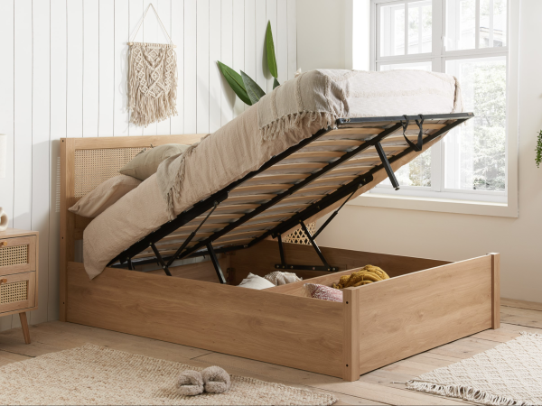 Birlea Croxley Ottoman King Size Oak Ottoman Bed | Bed Sava